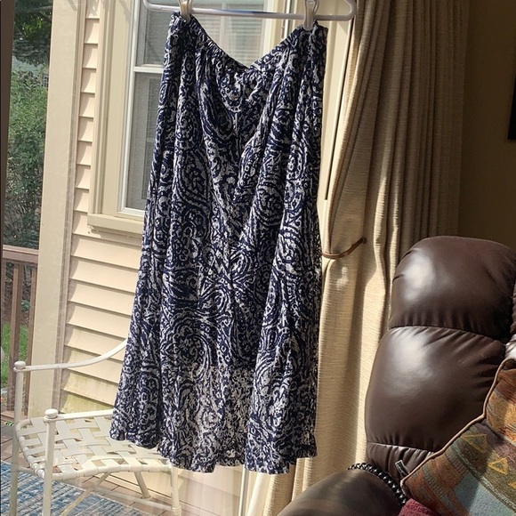 JM Collection Patterned Skirt - Picture 1 of 4